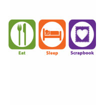 Eat Sleep Scrapbook t-shirts