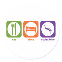 Eat Sleep Scuba Dive Sticker