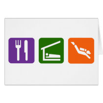 Eat Sleep Scuba Diving Cards