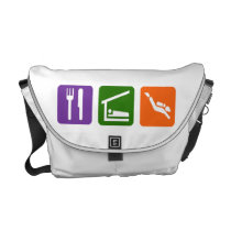 Eat Sleep Scuba Diving Courier Bag