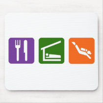 Eat Sleep Scuba Diving Mouse Pads