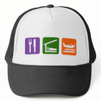 Eat Sleep Sea Plane Trucker Hat