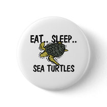 Eat Sleep SEA TURTLES buttons