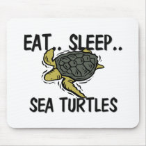 Eat Sleep SEA TURTLES mousepads