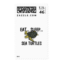 Eat Sleep SEA TURTLES postage