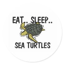 Eat Sleep SEA TURTLES stickers