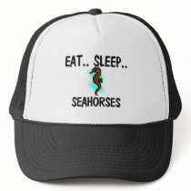 Eat Sleep SEAHORSES hats by AnimalShirts Eat Sleep SEAHORSES hats