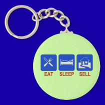 Eat Sleep Sell keychains