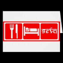 Eat,Sleep,Seva cards