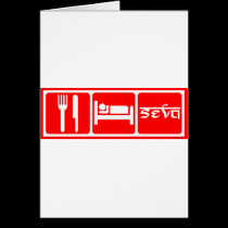 Eat,Sleep,Seva cards