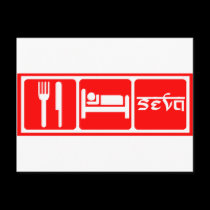 Eat,Sleep,Seva postcards