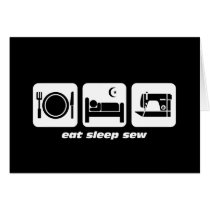 Eat sleep sew cards