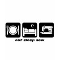 Eat sleep sew t-shirts by eatsleepboutique Eat sleep sew t-shirts