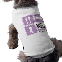 Eat Sleep Shoes - Pink pet clothing by visualnewbie Eat Sleep Shoes - Pink pet clothing
