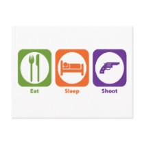 Eat Sleep Shoot postcards
