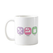Eat Sleep Shop mugs by mariabellimages Eat Sleep Shop mugs