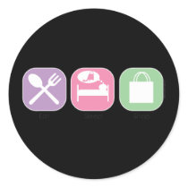 Eat Sleep Shop stickers