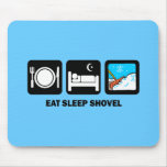eat sleep shovel mousepad
