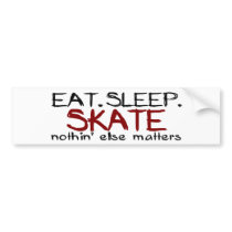 Eat Sleep Skate bumper stickers