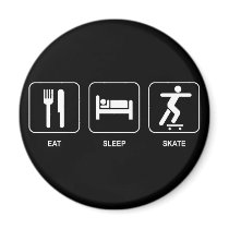 Eat Sleep Skate Magnet