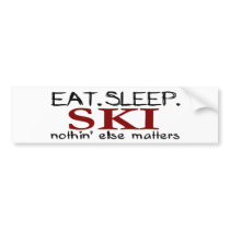 Eat Sleep Ski bumper stickers by worldsfair Eat Sleep Ski bumper stickers