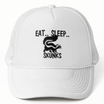 Eat Sleep SKUNKS hats