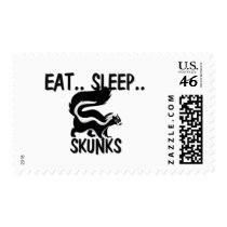 Eat Sleep SKUNKS postage