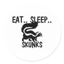 Eat Sleep SKUNKS stickers by AnimalShirts Eat Sleep SKUNKS stickers