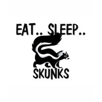 Eat Sleep SKUNKS t-shirts by AnimalShirts Eat Sleep SKUNKS t-shirts
