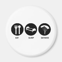 Eat Sleep SkyDive Refrigerator Magnets