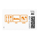 Eat Sleep Slalom postage