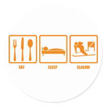 Eat Sleep Slalom stickers