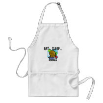 Eat Sleep SNAILS aprons by AnimalShirts Eat Sleep SNAILS aprons