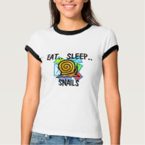 Eat Sleep SNAILS t-shirts