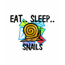 Eat Sleep SNAILS t-shirts