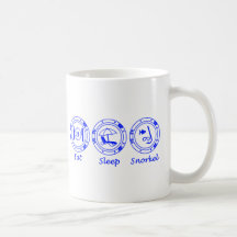 Eat Sleep Snorkel Mugs