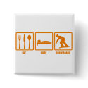 Eat Sleep Snow Board buttons by eatsleep Eat Sleep Snow Board buttons