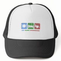 eat sleep snowboarding hats