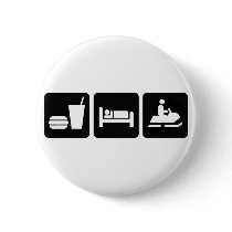 Eat Sleep Snowmobile buttons by boltzdesignz Eat Sleep Snowmobile buttons