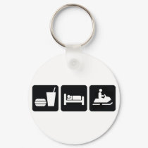 Eat Sleep Snowmobile keychains by boltzdesignz Eat Sleep Snowmobile keychains