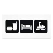 Eat Sleep Snowmobile photo cards by boltzdesignz Eat Sleep Snowmobile photo cards