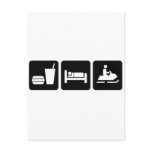 Eat Sleep Snowmobile Postcard