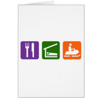 Eat Sleep Snowmobiling Greeting Card
