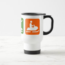 Eat Sleep Snowmobiling Mugs