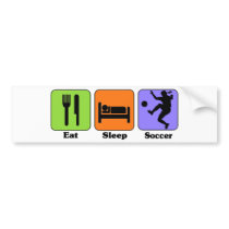 Eat Sleep Soccer bumper sticker bumper stickers by sports_tshirts Eat Sleep Soccer bumper sticker bumper stickers