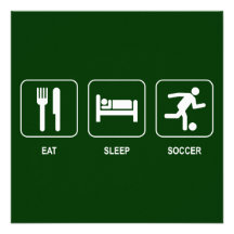 Eat Sleep Soccer Invitation