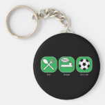 Eat Sleep Soccer Key Chains