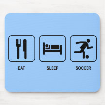 Eat Sleep Soccer Mousepad