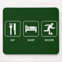 Eat Sleep Soccer Mousepad