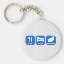 Eat Sleep South Africa Keychains